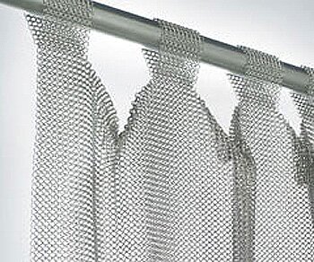 Stainless Steel Tab-Top Curtain