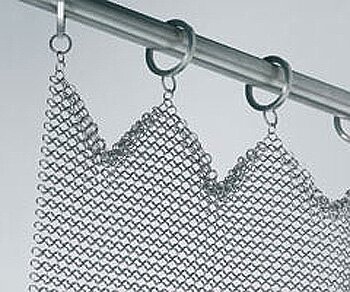 Stainless Steel Curtain with Full Rings