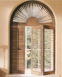 Arched and tapered shutters